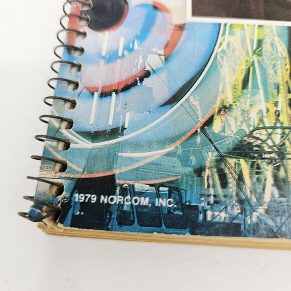 Vintage 1970's Rock & Rollin’ Spiral Ferris Wheel Theme Notebook By Norcom - Picture 2 of 12